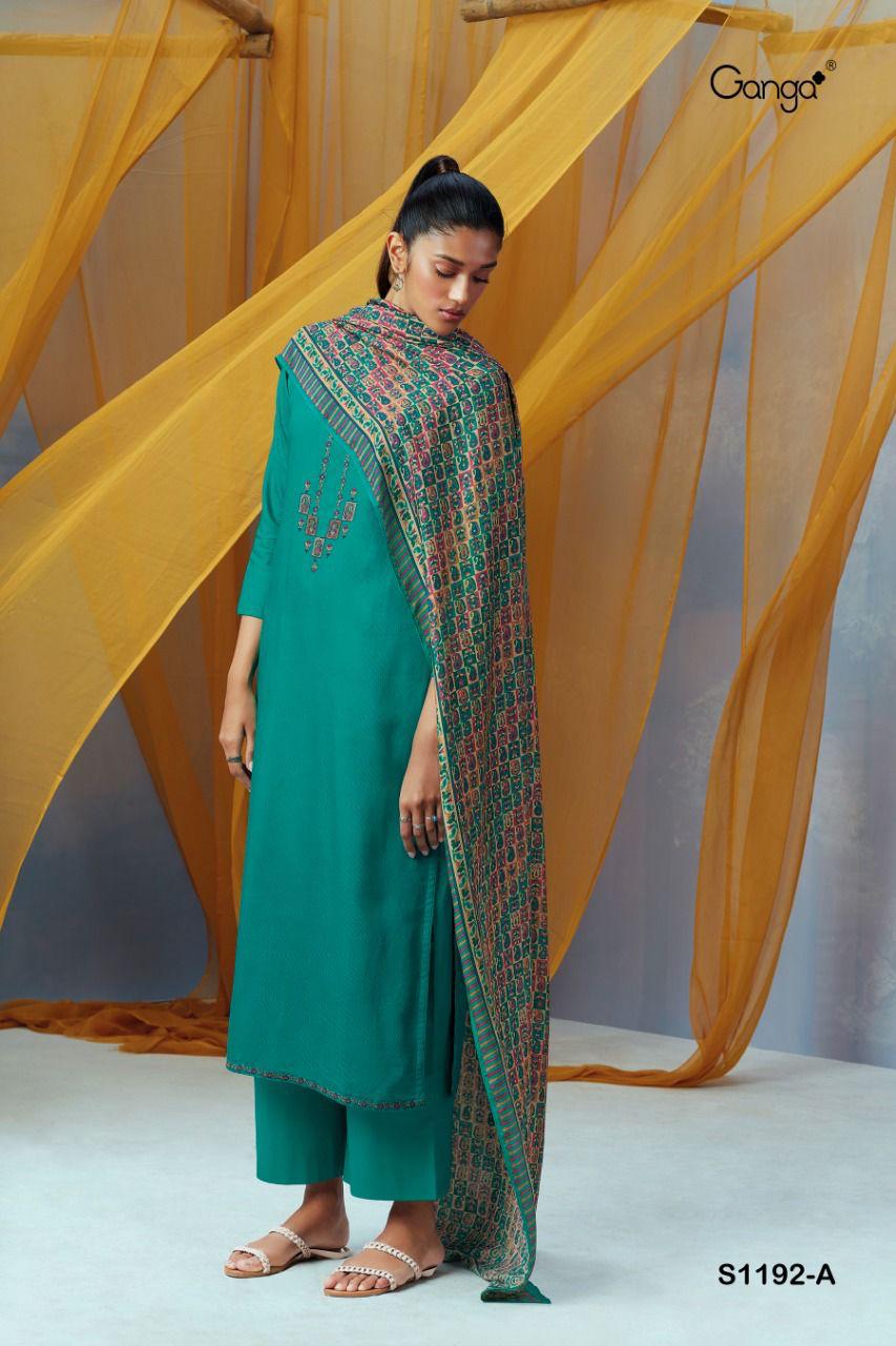 Red Digital Print Designer Pashmina Winter Salwar Suit Online
