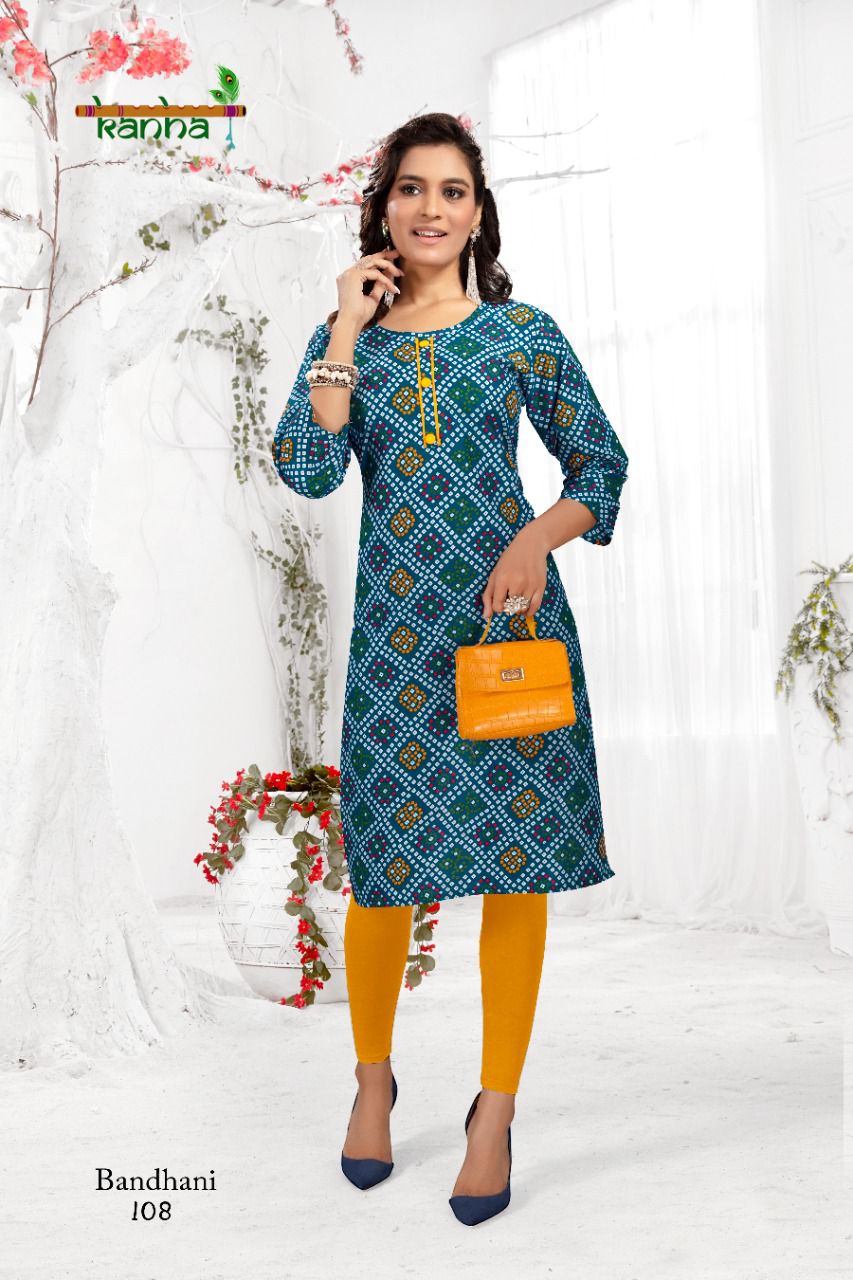 Sai Prem Saree » BATIK KANHA FANCY PURE COTTON KURTIS CATALOGUE